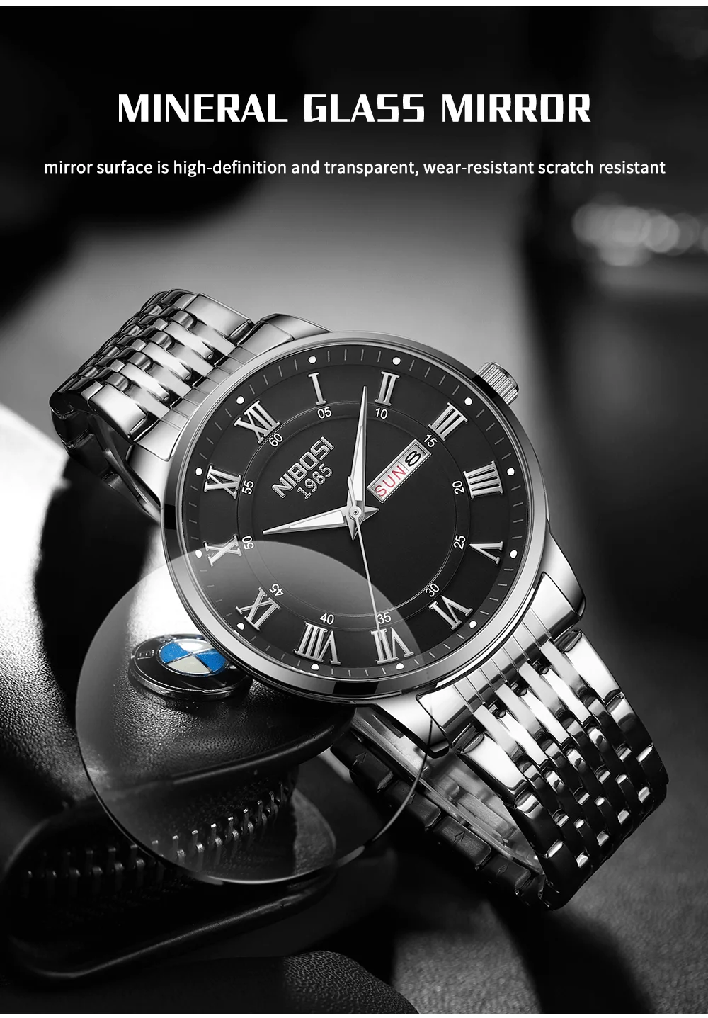 NIBOSI 2024 Mens Watches Top Brand Luxury Business Men Watch Waterproof Male Clock Man Quartz Wristwatches Relogio Masculino