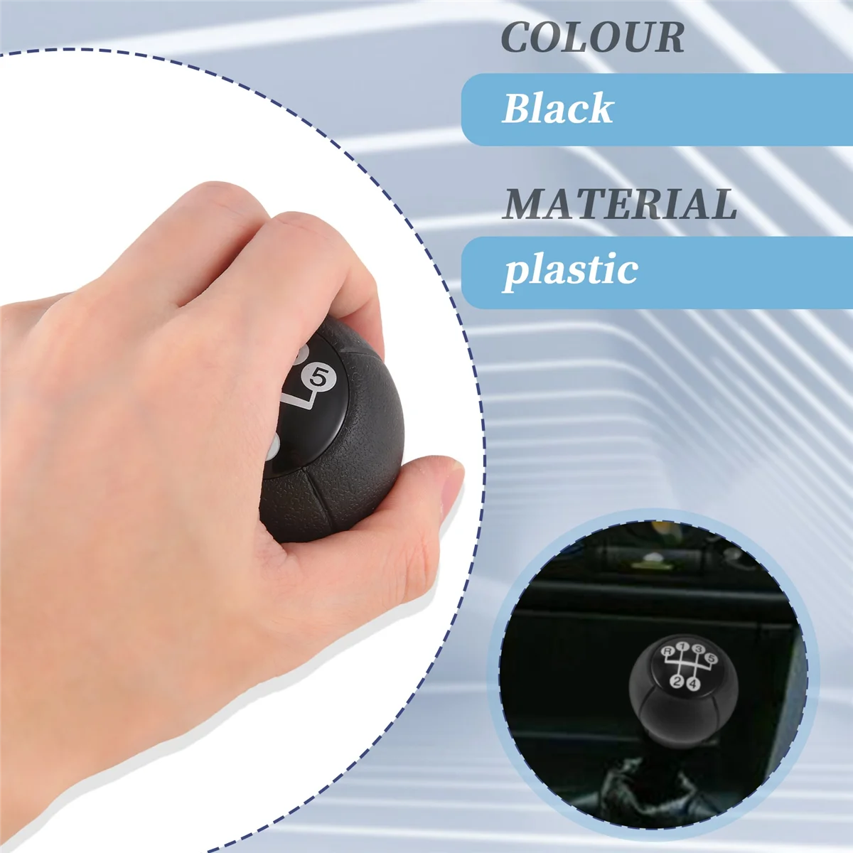Car Accessories 5 Speed Manual Car Gear Shift Knob Shifter Lever for Opel Vauxha