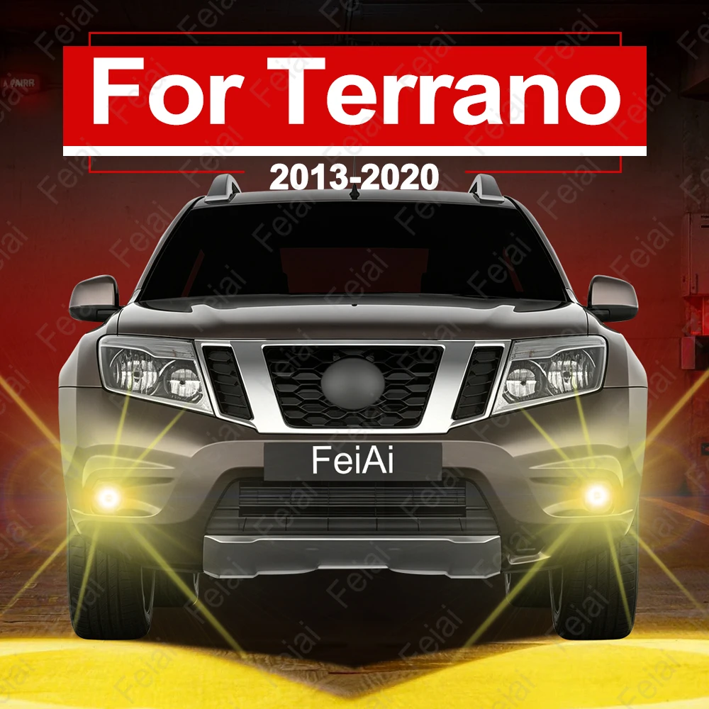 H11 LED Fog Lights For Nissan Terrano 2013 2014 2015 2016 2017 2018 2019 2020 Accessories Car LED Fog Light Bulb Yellow White