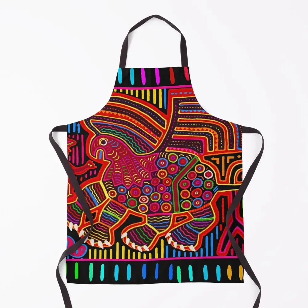 

Kuna Indian Friendly Dragon Mola Apron Women's Kitchen Items Apron