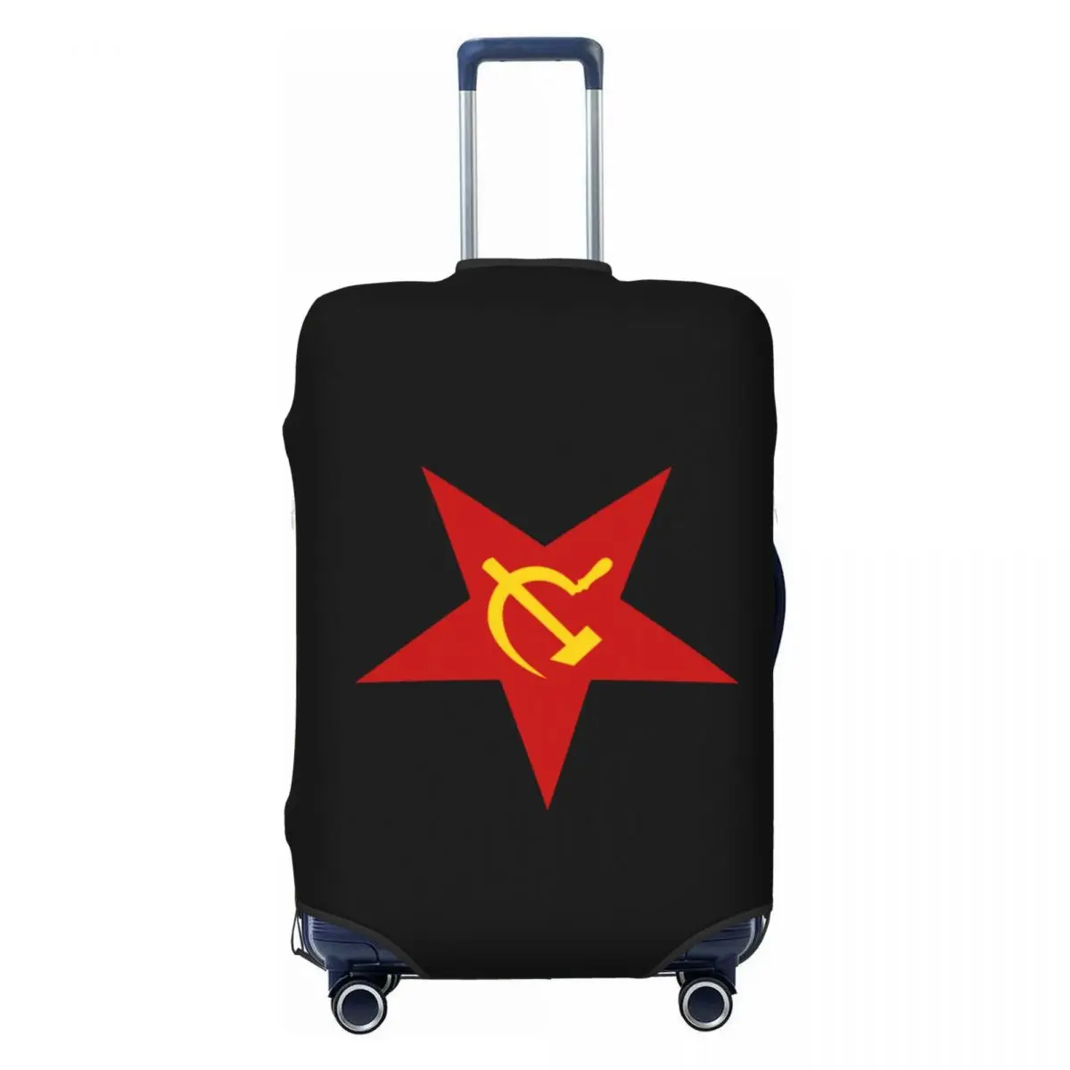 Custom Soviet Union Red Star Hammer And Sickle Luggage Cover Cute CCCP USSR Flag Suitcase Protector Covers Suit For 18-32 inch