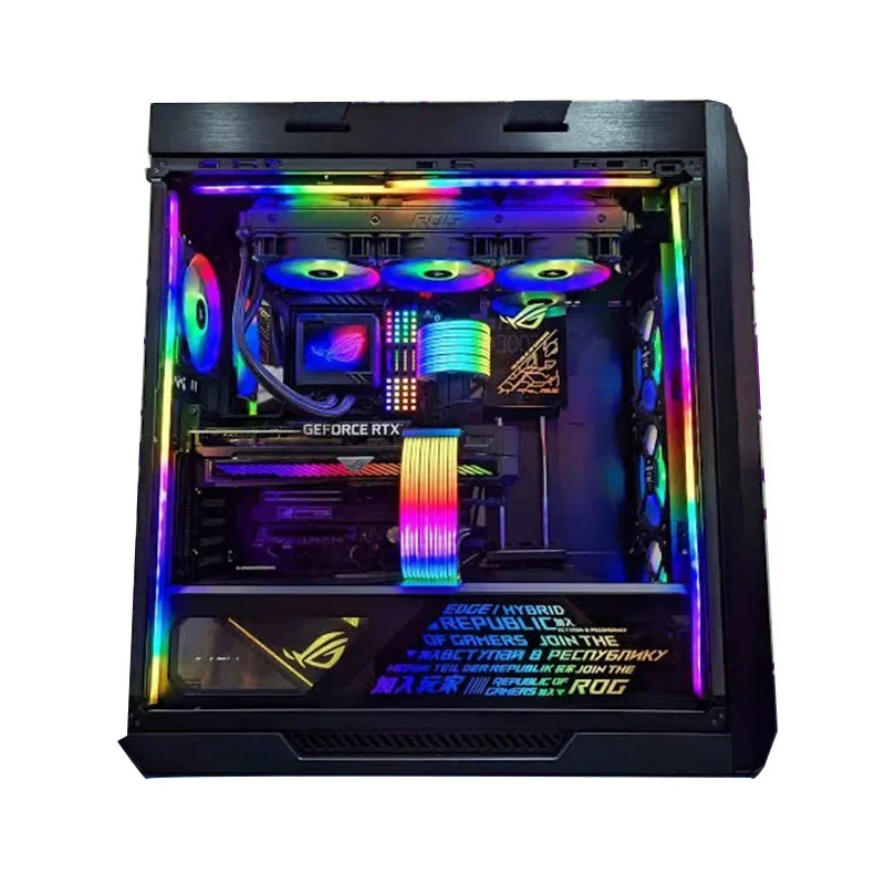 ARGB Lighting Panel For Asus GX601 Case,DIY ROG Strix Helios PSU GPU Bracket Lightboard MOD Gamers Cabinet Decoration Plate