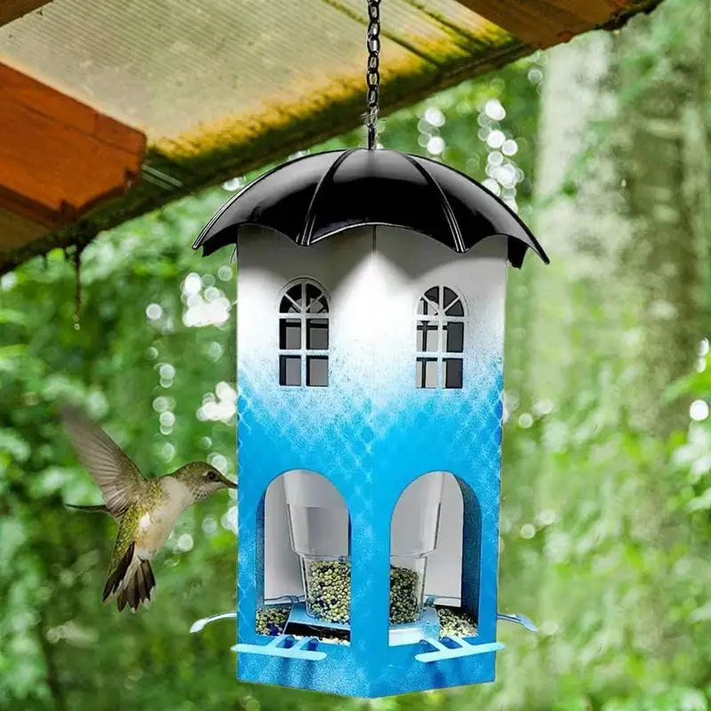 

Squirrel Proof Bird Feeders Garden Bird Feeders Waterproof Weatherproof Feeding Station Easy To Refill Clear Window Garden