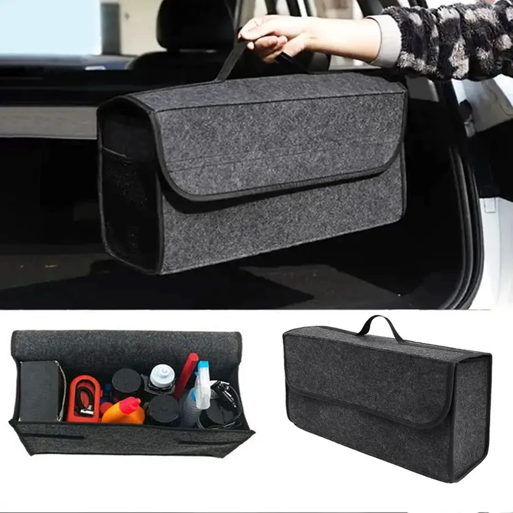 

​Car Organizer Bag Car Trunk Organizer Anti Slip Compartment Boot Storage Organizer Tool Car Storage Bag Organizer for Trunk