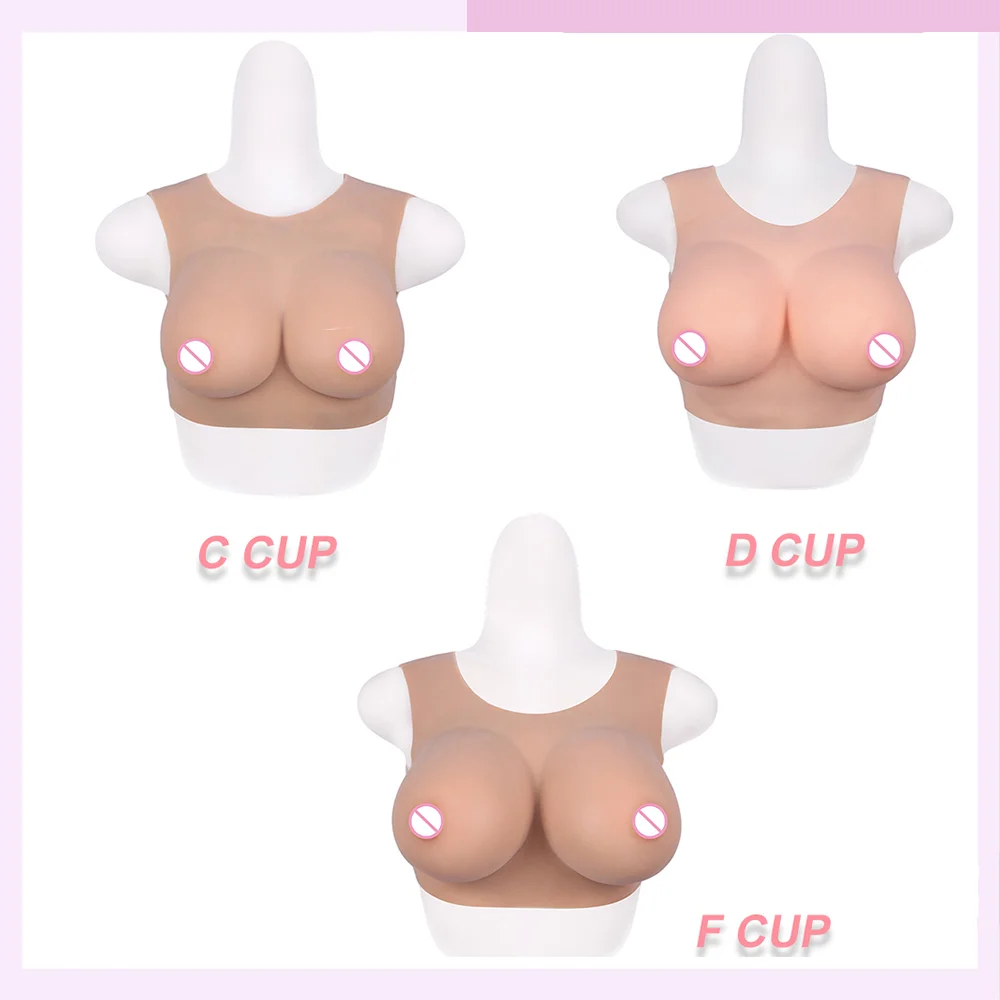 Tgirl Silicone Breasts Cosplay Chest Suit Breast Forms Fake Boobs for Transgender Dragqueen Crossdresser CDF Cup Big Tits