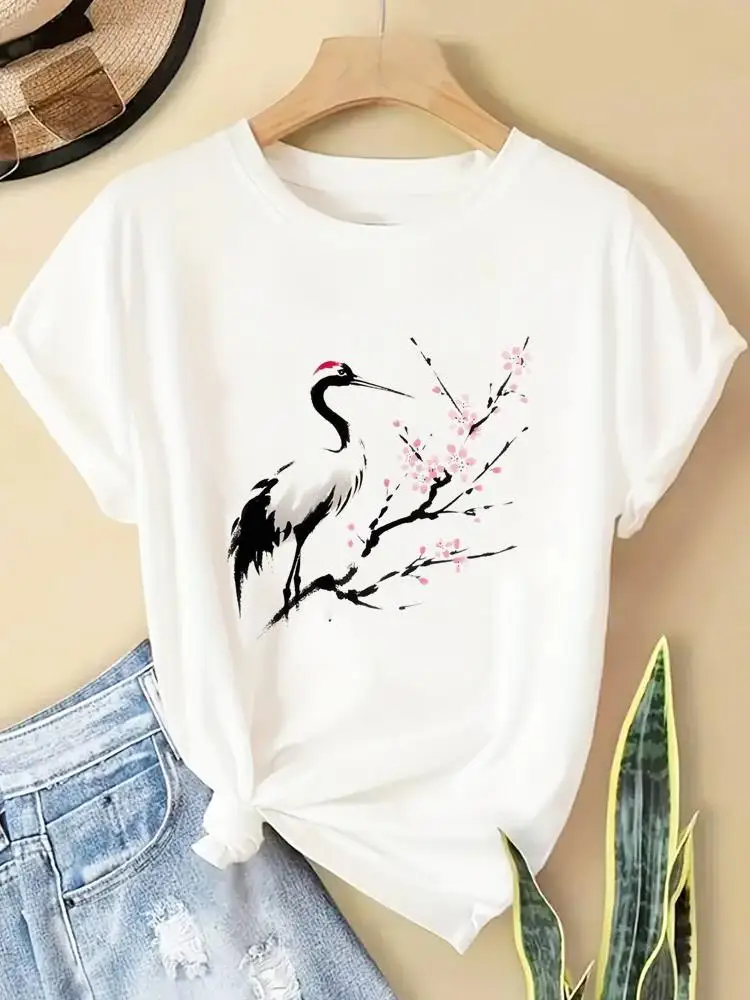 

Футболки с короткими рукавами, модная одежда, женская популярная повседневная одежда 90-х годов, милые женские футболки с круглым вырезом и графическим принтом