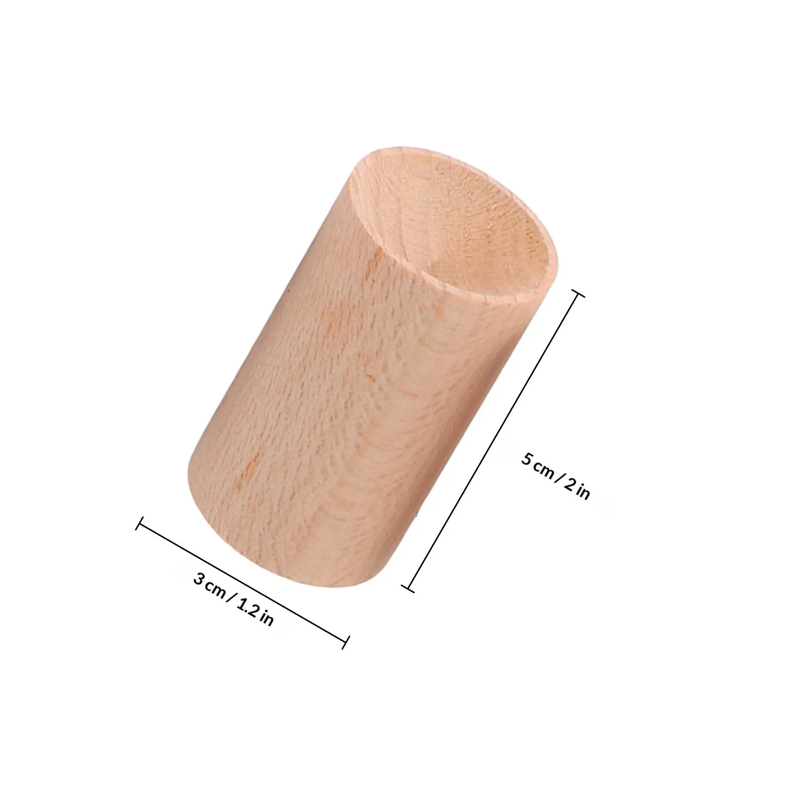 5Pcs Wooden Essential Oil Diffuser Beech Wood Round Aromatherapy Diffuser for Car Home Office Desk Small Elegant Design Scent