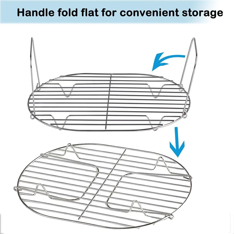 Steam And Roast Rack - Compatible For Ninja Foodi Possible Cooker Pro 8.5 Qt MC1000, MC1001 Series Slow Cooker Crock Pot