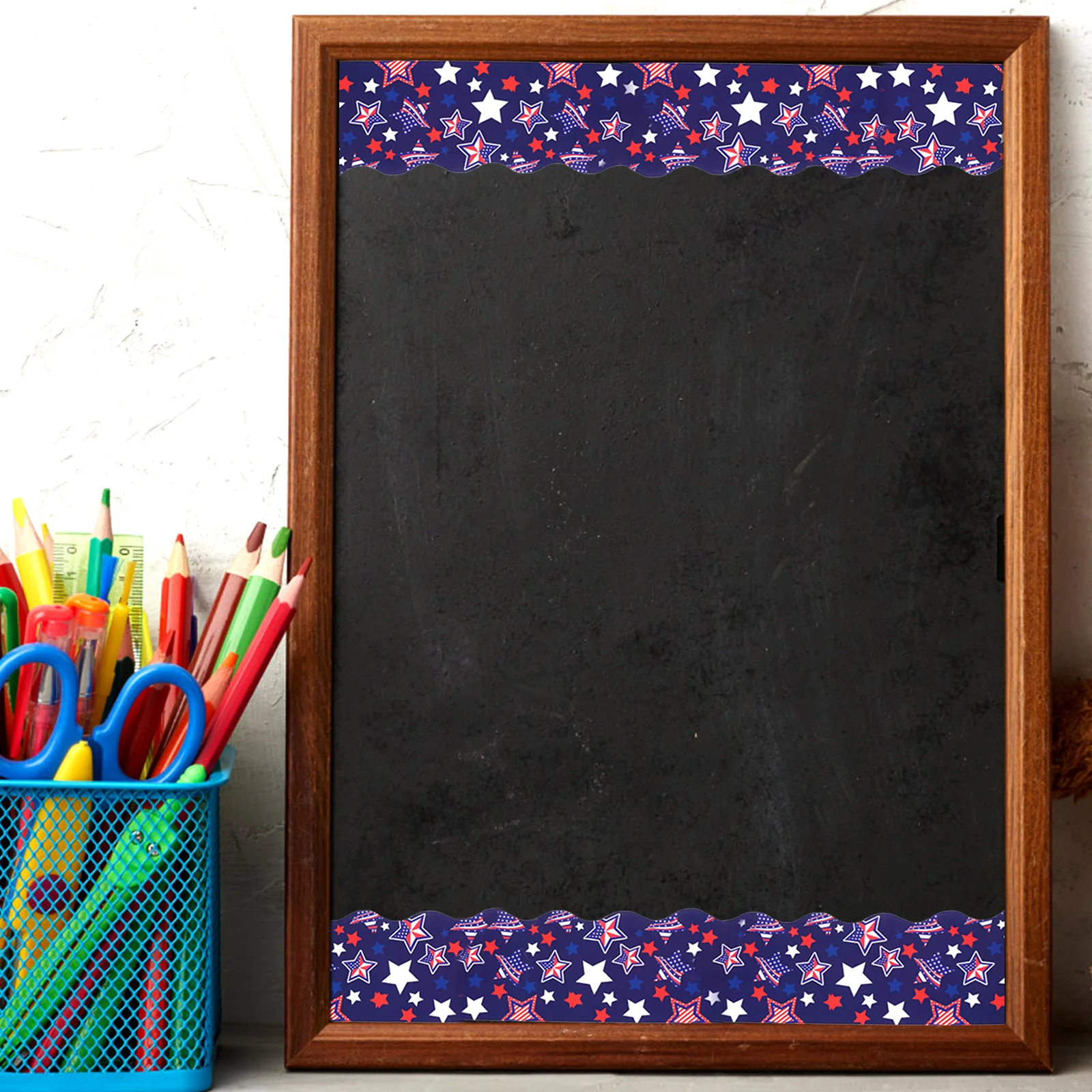 

Pentagram Sticker 5 Stars Festival Supplies Bulletin Board Borders Adorable Classroom Decor Blackboard Trim Reusable
