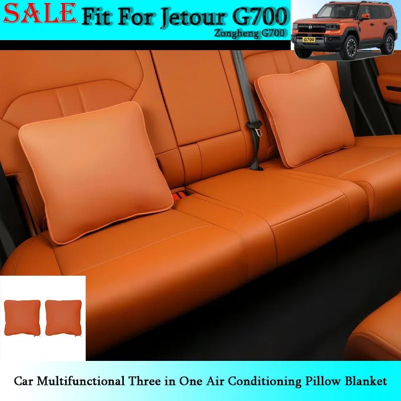 Fit for Jetour Zongheng G700 Car Multifunctional Three in One Air Conditioning Pillow Blanket Automobile Interior Accessories