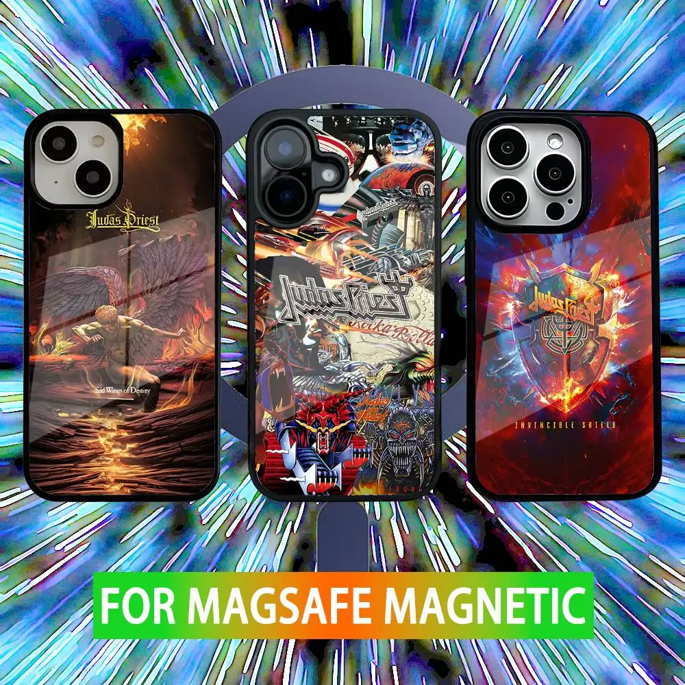 

Rock Band J-Judas P-Priest Phone Case For iPhone 16,15,14,13,12,11,Pro,Max,Plus,Mini,SE New Magsafe Magnetic Wireless Charging