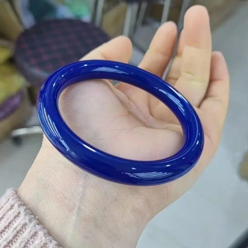 

НОВЫЙ редкий бутик-браслет из натурального сапфира, синий браслет с агатом на удачу, модное кольцо на руку, ювелирное изделие, браслет, аксессуар, подарок