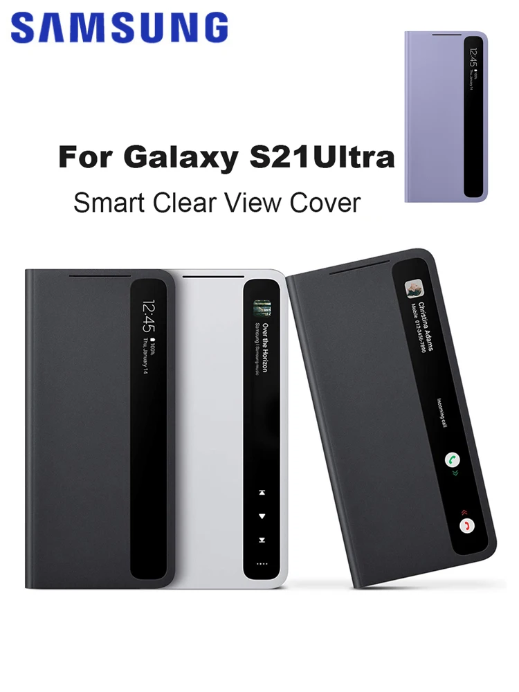 Etui Smart View Flip Mirror Case EF-ZG998 Clear View Cover LED Cover S-View do Samsung Galaxy S21 Ultra 5G — zdjęcie produktu 7