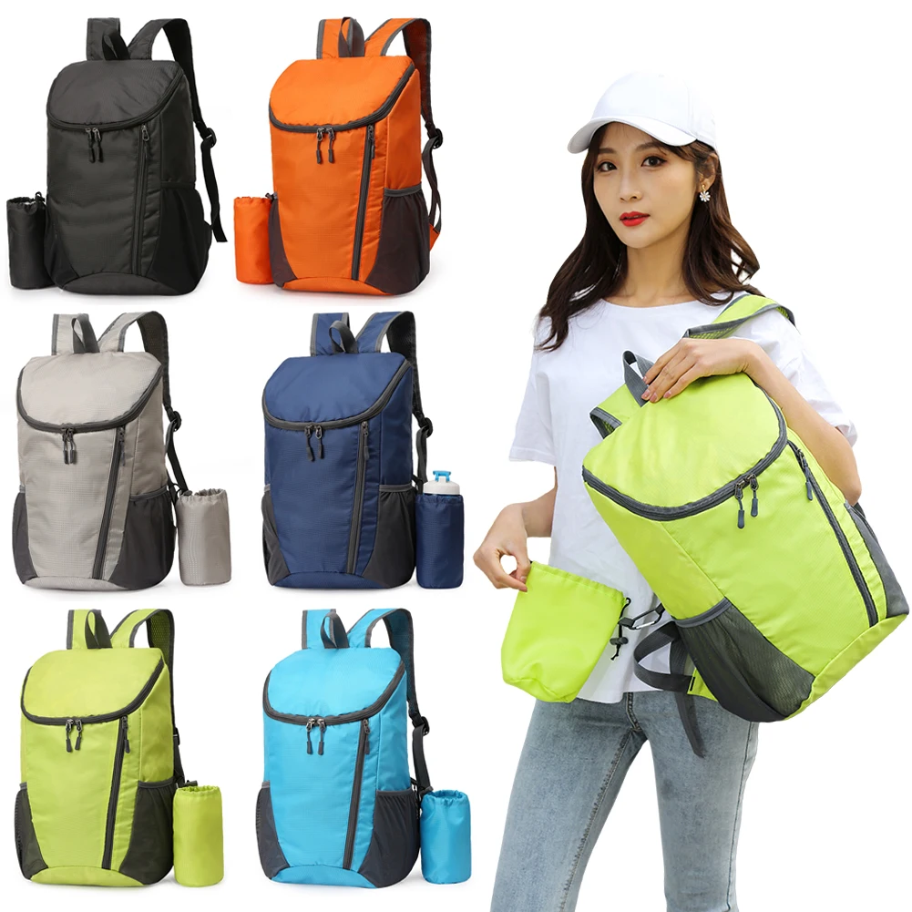 20L Portable Foldable Backpack Waterproof Folding Mountaineering Bag Large Capacity Ultralight Outdoors Rucksack For Men Women