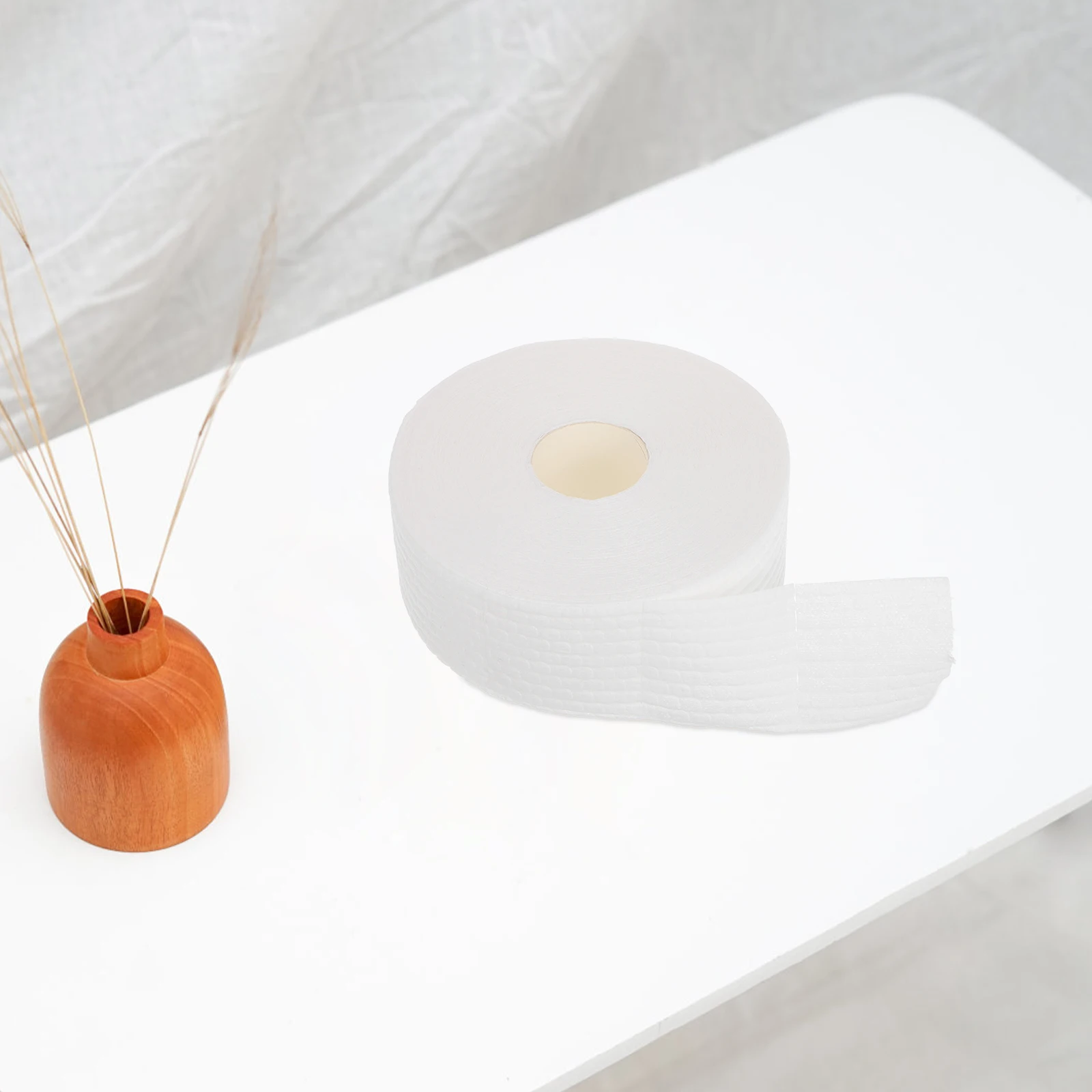 1 لفة مسمار وسادات قطنية لينة ماصة قابلة لإعادة الاستخدام ل هلام الاكريليك إزالة البولندية مانيكير أداة قبل نقع مزيل مناديل غير الأبيض #4