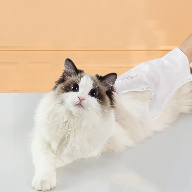 4 Packungen mit je 6 Stück Haustier-Reinigungshandschuhen, Katzen-Badehandschuhe, Hunde-Trockenreinigungshandschuhe, Sterilisations- und Geruchsbeseitigungs-Magie ohne Waschen – Detail 4
