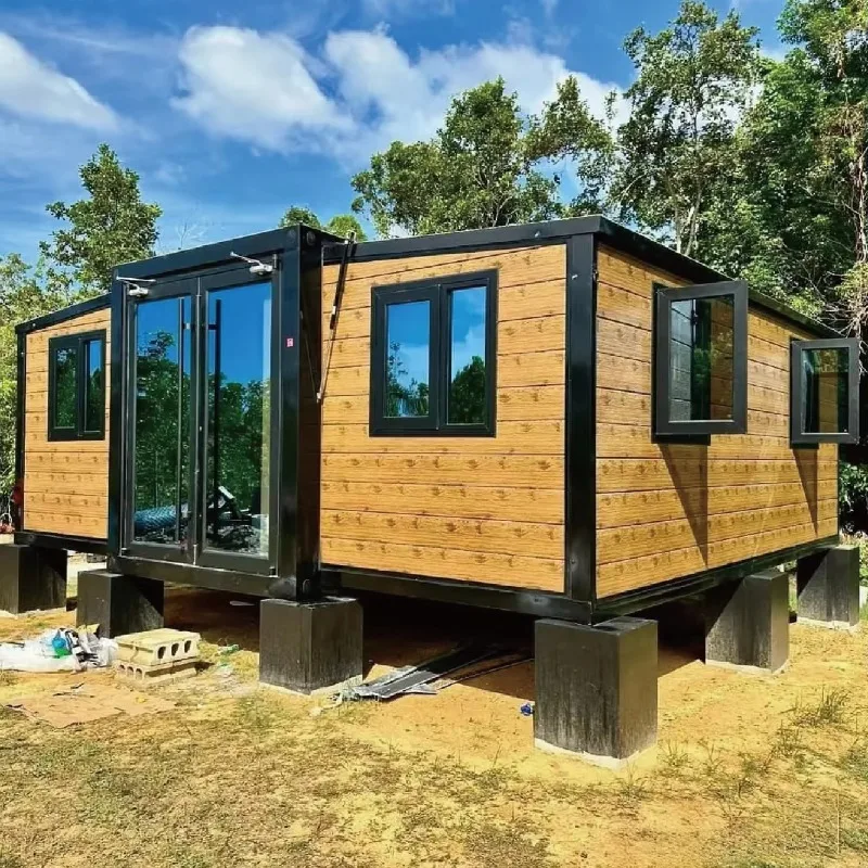 Integrated Bathroom Foldable Prefab House Complete Toilet Shower Design Prefab Container Home Save Decoration Time Family Living
