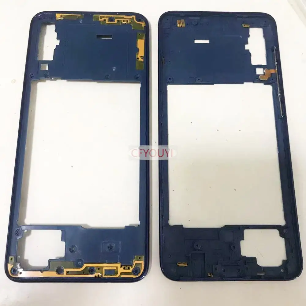 Back Housing Frame For Samsung Galaxy A70 SM-A705F A705 OEM New Middle Plate Frame Housing Repair Part (Plastic)