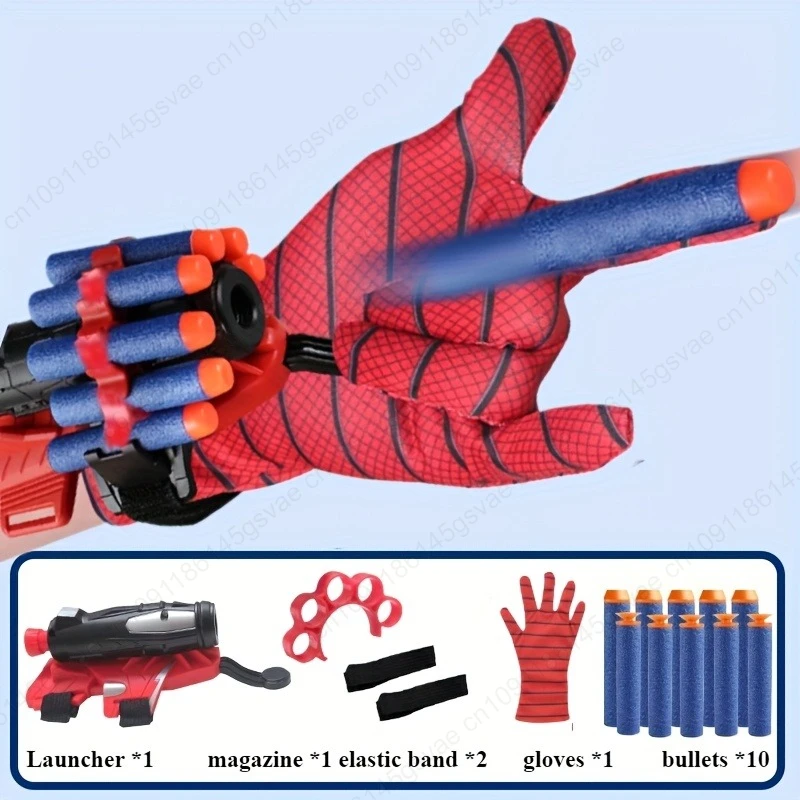 رذاذ المعصم الرصاص الناعمة مع قفازات إطلاق لعبة القنبلة الناعمة ألعاب الألعاب في الهواء الطلق