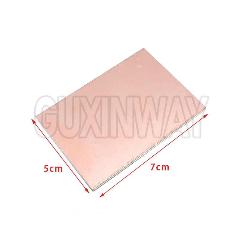 FR4 PCB 5x7cm 10x15cm placa chapada en cobre de un solo lado DIY PCB Kit placa de circuito laminado para Arduino