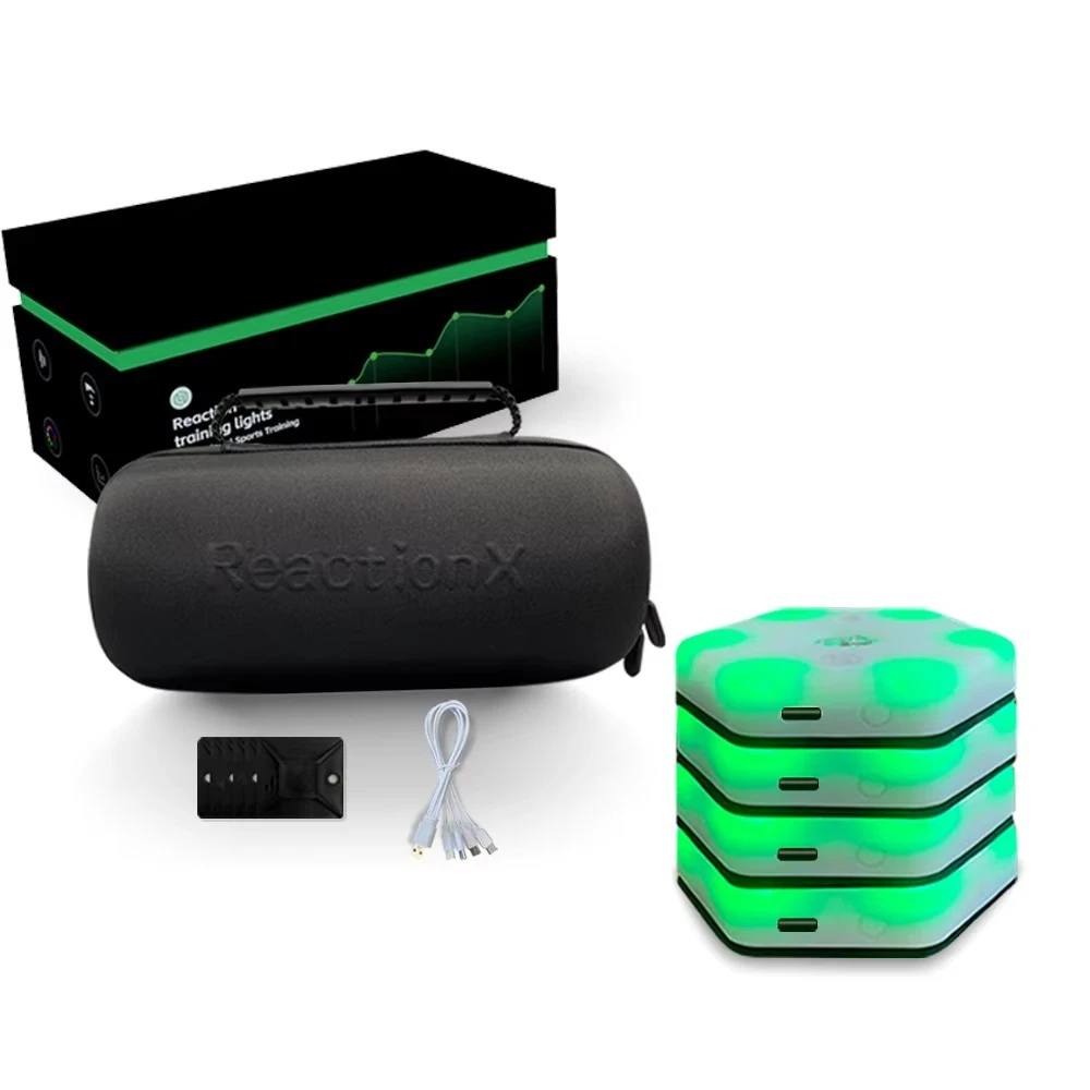 Athlete Speed and Agility Training Equipment 4 Lights Professional Light System App for Agile Response