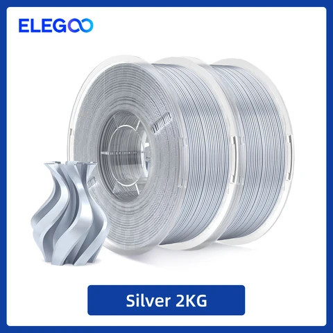 ELEGOO Silk PLA нить 1.75 мм двухцветная 1 кг глянцевая  для 3D-принтеров