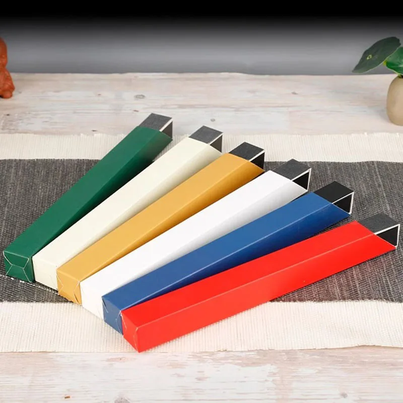 20pcs Paper Case Stick Incense Storage Box Handmade Line Incense Tube Barrel Accessories Tools Mulitcolor