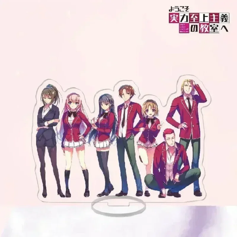 Figura de acción de Anime Classroom of the Elite, Horikita, Suzuki, Karuizawa, modelo de soporte acrílico Kei, juguetes de decoración de escritorio, caliente