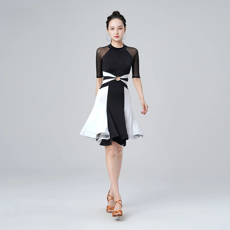 Nuovo arrivo 2025 vestito da ballo latino per adulti vestito da prestazione professionale per la competizione