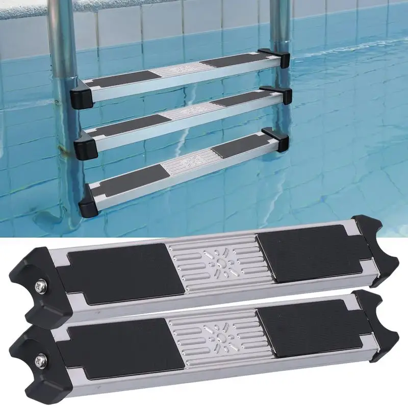 Heavy Duty Pool Ladder Steps Stainless Steel Pool Stairs Rung Large Pedal Area Ladder Accessories for Hot Springs Spas and Other