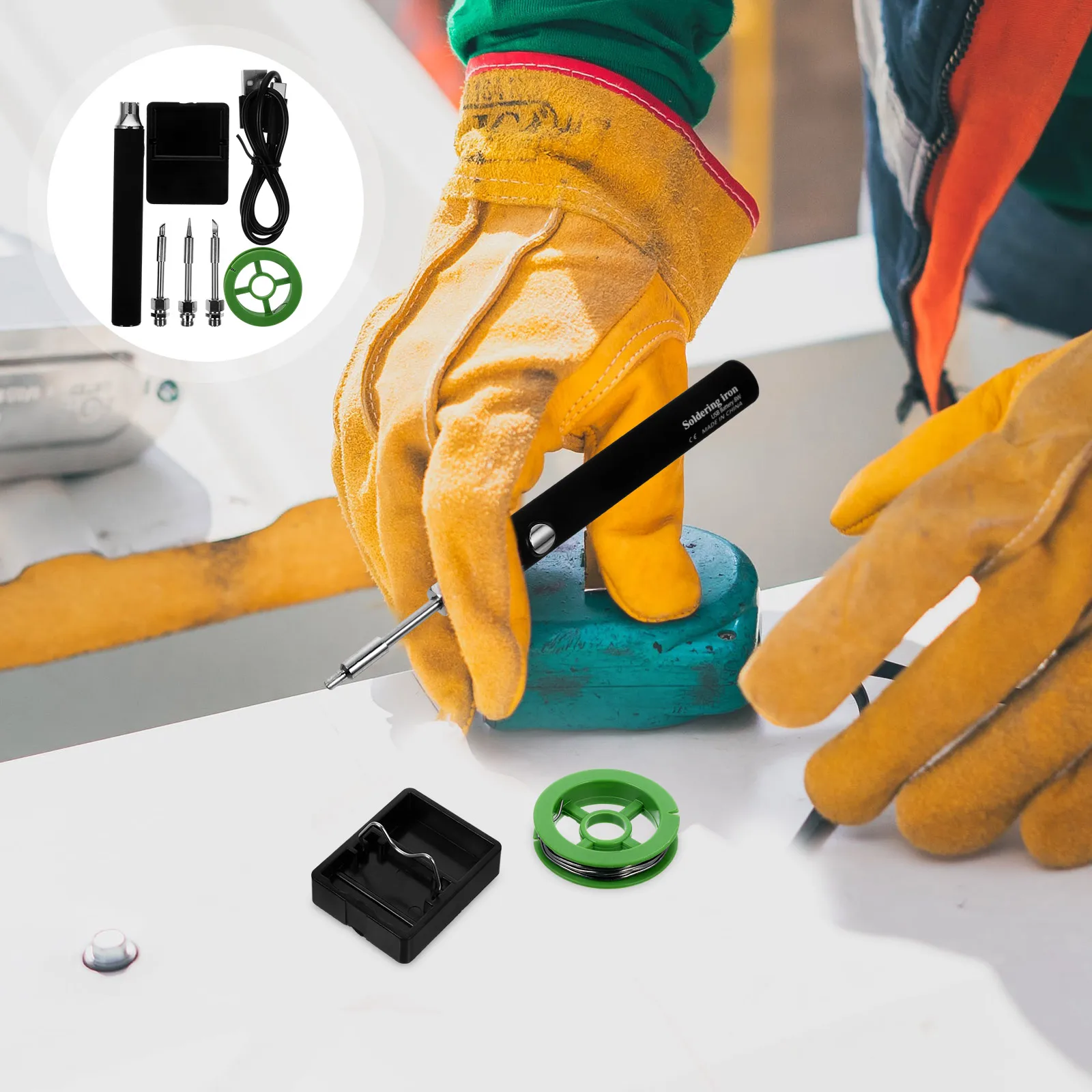 

Mini USB Soldering Iron 5V Low Voltage Cordless Electric Welding Pen DIY Home Tool Portable Soldering Iron for Electronic