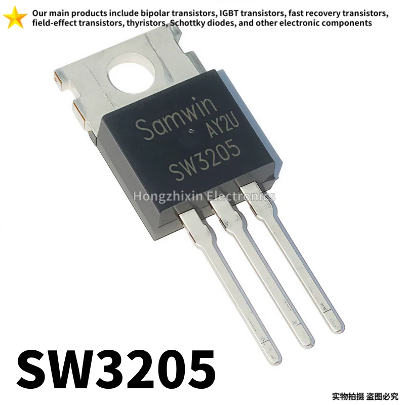 10 peças nova qualidade sw3205 to-220 110a 55v to-220 novo controlador de veículo elétrico inversor transistor de efeito de campo comum