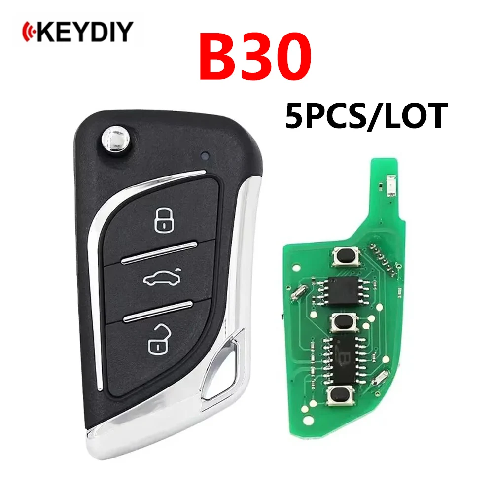 5pcs/lot Original KEYDIY B30 3 Button Universal KD Remote Control Car Key Use KD900 URG200 KD200 Mini KD-X2