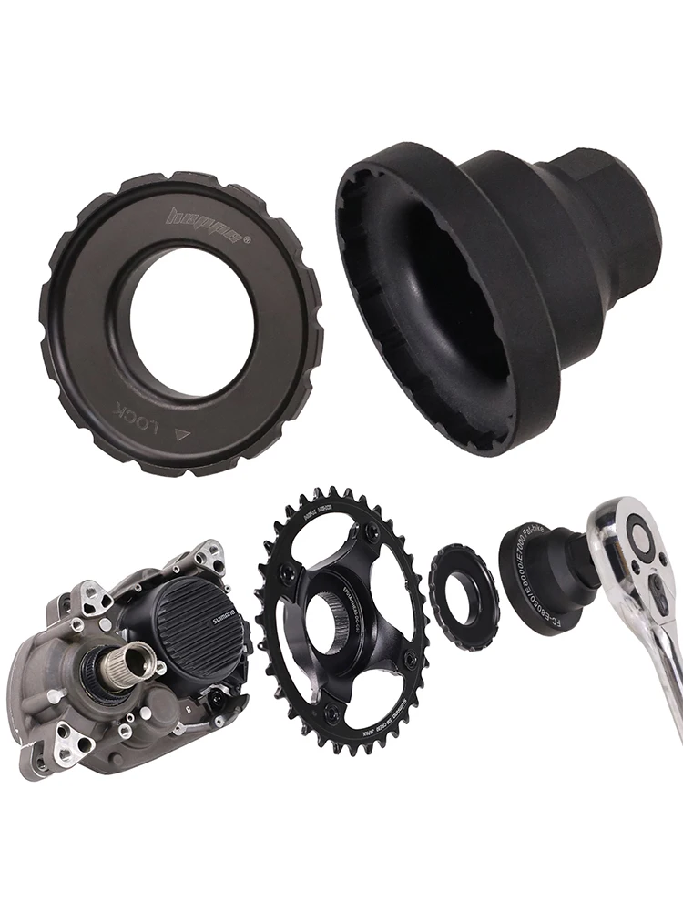 AliExpress NONE HEPPE Bike Motor Locking Ring Motor Lock Ring Install and Removal Tool Locking Ring Wrench for SHIMANO E6100/7000/8000/8050 EP8