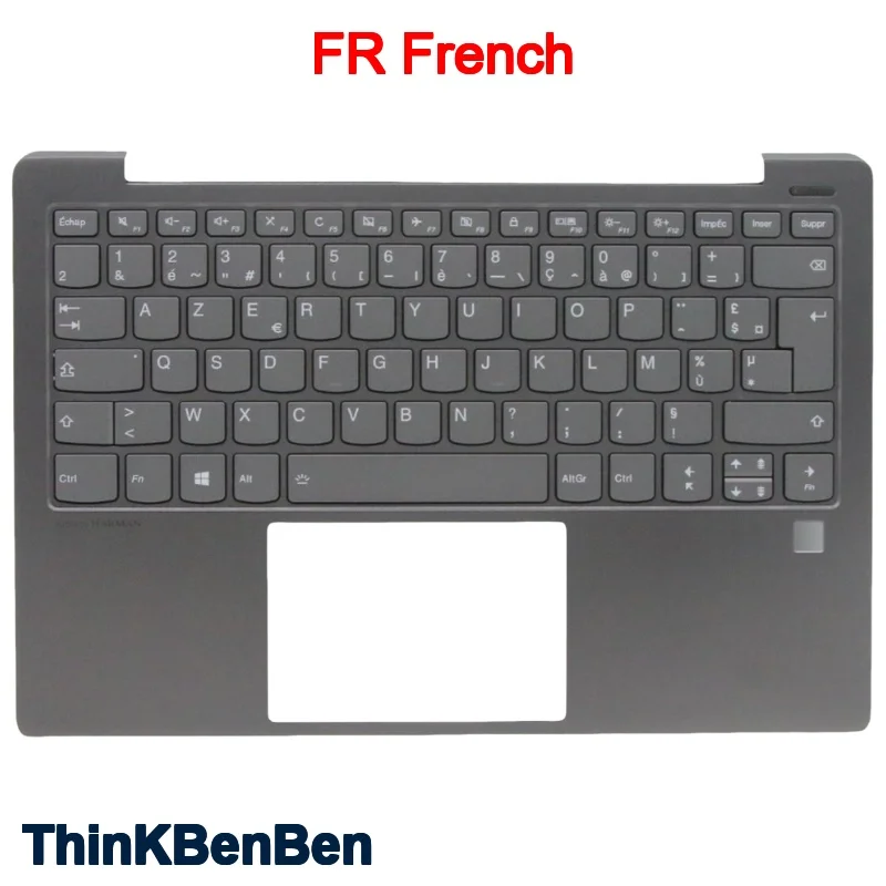 

FR French Black Keyboard Upper Case Palmrest Shell Cover For Lenovo Ideapad S530 13 13IWL 13IML 5CB0S15978