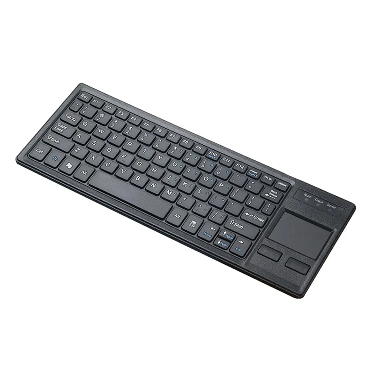 618 Mega Sale 80 Keys USB Wired Keyboard Ultra Thin Mini Compact Touch Keyboard HUB Function Wired Touch Keyboard