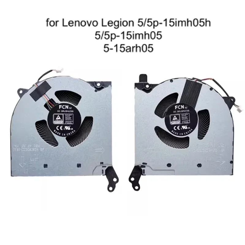 CPU GPU Cooling Fan for Lenovo Legion 5-15IMH05 5P-15IMH05H 82AW 5-15ARH05 82B5 81Y6 Laptop Cooler Radiator 5F10S13917 FM9H FM9J