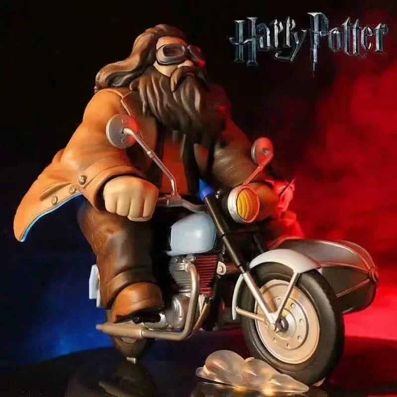 

Cute Figures Harry Potter and Hagrid Motorcycle Racing Scene Model Doll Ornaments Home Decoration Crafts Color Box Christmas Gif