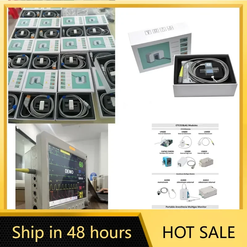 Capnography Etco2 Sensor Mainstream and Sidestream Etco2 End Tidal Co2 Module Sensor UN900 Medical Supplesies