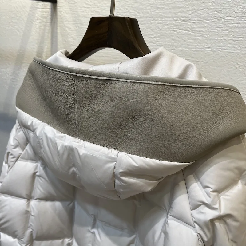 ملابس نسائية لعام 2025 سترة فضفاضة ذات قلنسوة قابلة للعكس من الفرو لخريف وشتاء جديد 1104 #5