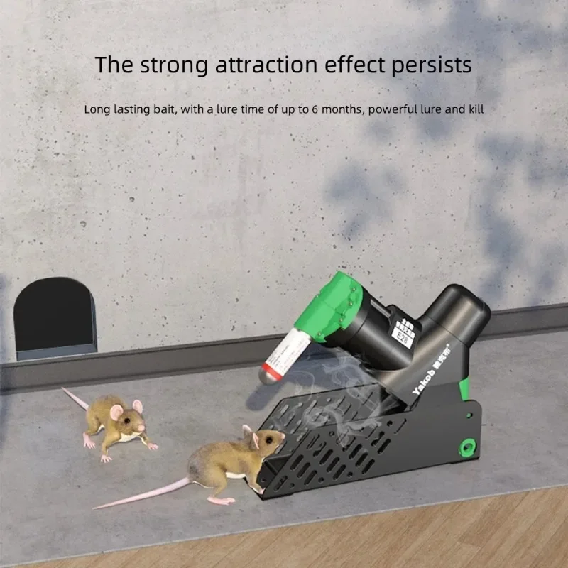 

【Best-selling】Newest E28 CO2 Portable Easy Multi-catch Mouse&Rat Trap Auto Reset Rodent Killing Machine Green/Orange
