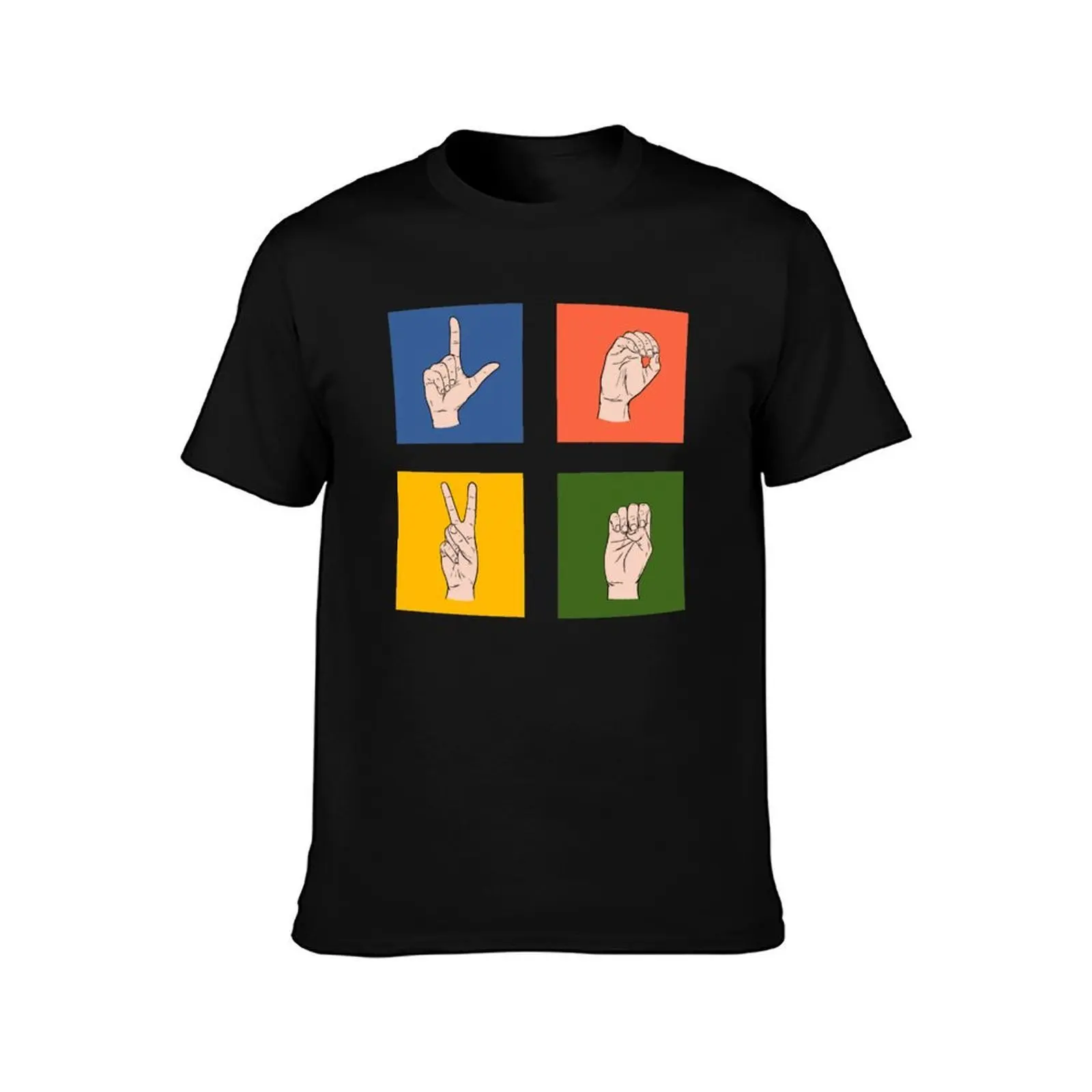 L-O-V-E:III T-Shirt Summer Casual Cotton Tee Oversized Streetwear Tops Vintage Graphic Print Loose Fit Short Sleeve