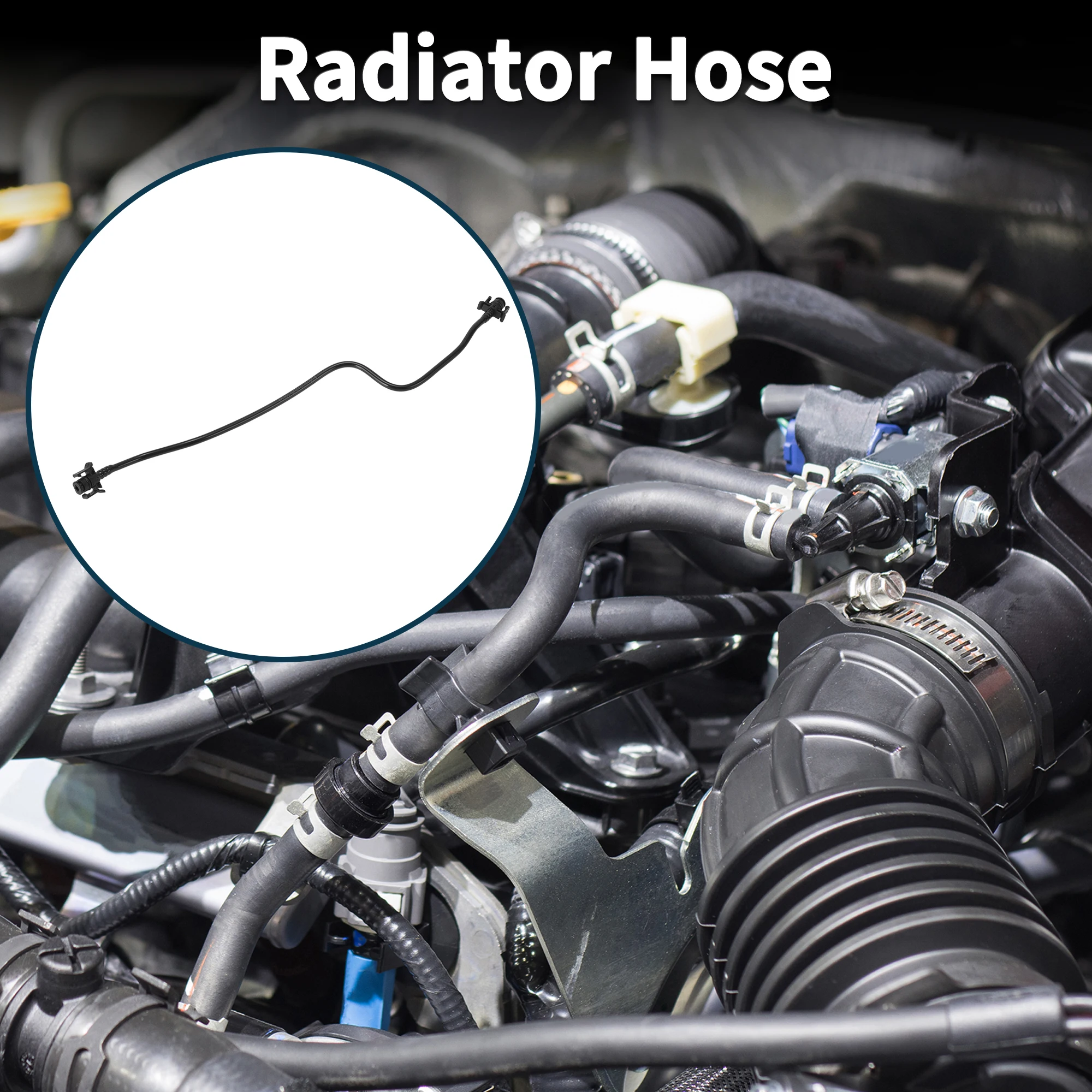 

UXCELL Radiator Hose No.6G918C012UC/1472314 for Ford Mondeo 07-08 Rubber Coolant Pipe