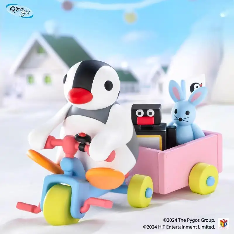 Figurka Pingu i Moje Dzień Seria Blind Box Pingwin Lalka Ozdoba na Biurko Prezent Modna Lalka Wisząca