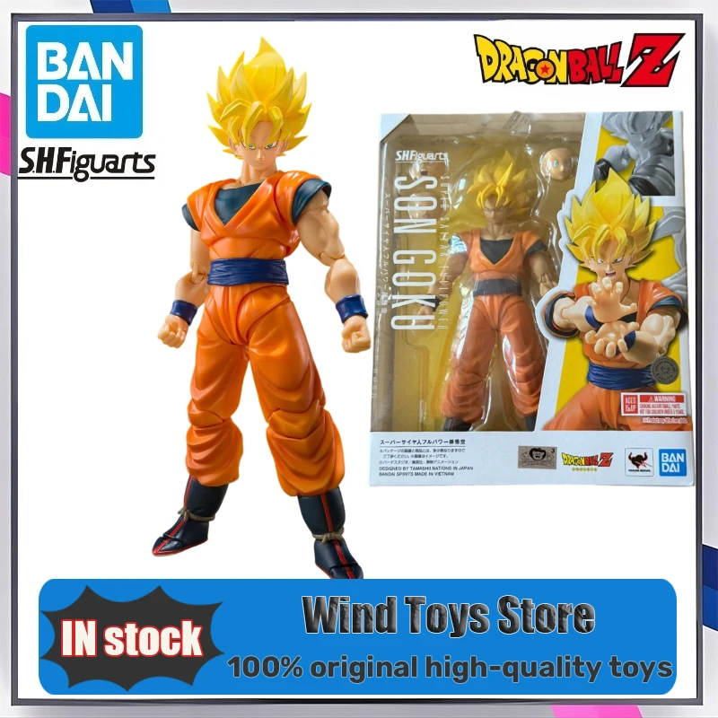

Original S.H.Figuarts Super Saiyan Full Power Son Goku Dragon Ball Z in Stock Anime Collection of Action Figures Model Toys