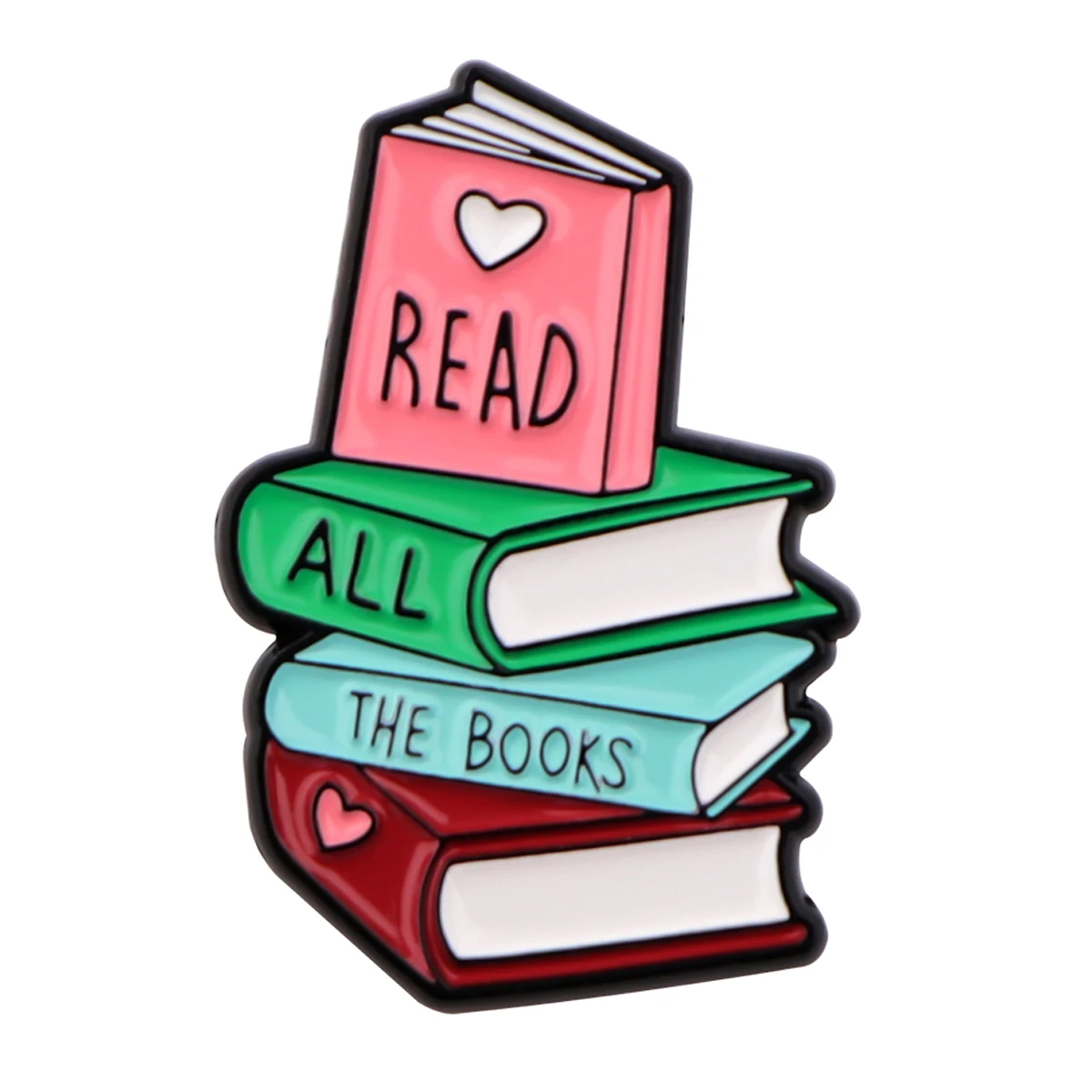 Reading Book Quotes Enamel Pin Brooch Pines Lapel Pins Badge on Backpack Clothes Accessories School Student Jewelry Teacher Gift