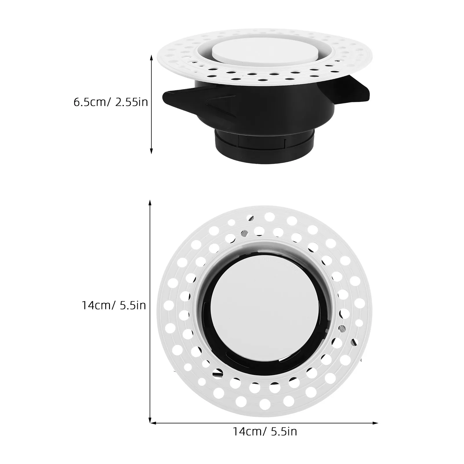 66mm Diffuser Central Air Conditioning Invisible Outlet Cover Pre-embedded New Outlets Ventilation Grille For Ceiling