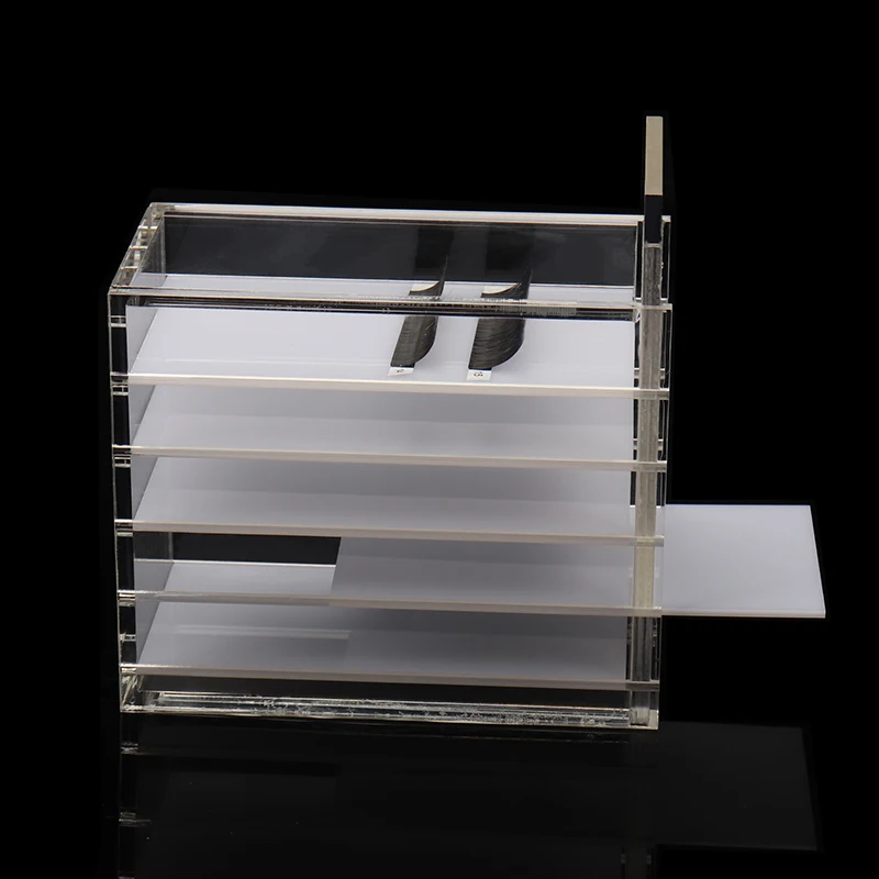 HEIßER 5/10 Schichten Wimpern Lagerung Box Display-ständer Organizer Box Wimpern Kleber Palette Wimpern Verlängerung Make-Up-Tools
