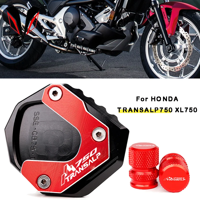 

Аксессуары для мотоциклов HONDA transalpine 750 XL750 XL 750 TRANSALP 750, подставка с подножкой, боковая подставка, опорная пластина, колпачки клапанов колеса