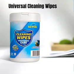 Disposable Mini Wet Wipes for Computer Screen Cleaning 50 Sheets Portable Wipes for Laptops Monitors and Electronic Devices